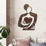 Wallity Rusty Hug Escultura de Pared de Metal Antiquation